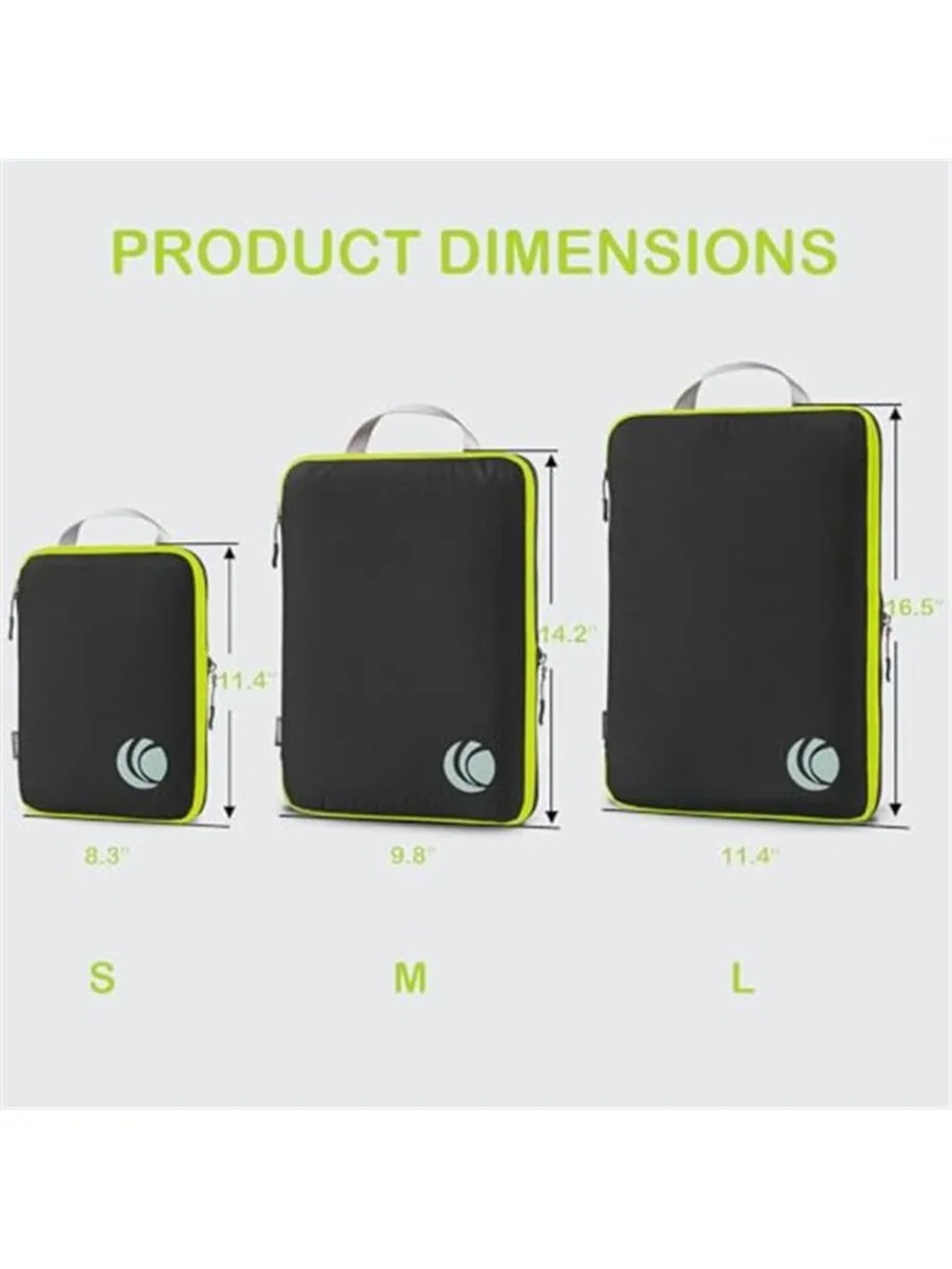 Compression Packing Cubes Travel Luggage Organizer Bags Carry On Suitcase Set